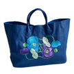 Hand Painted Floral Large Tote