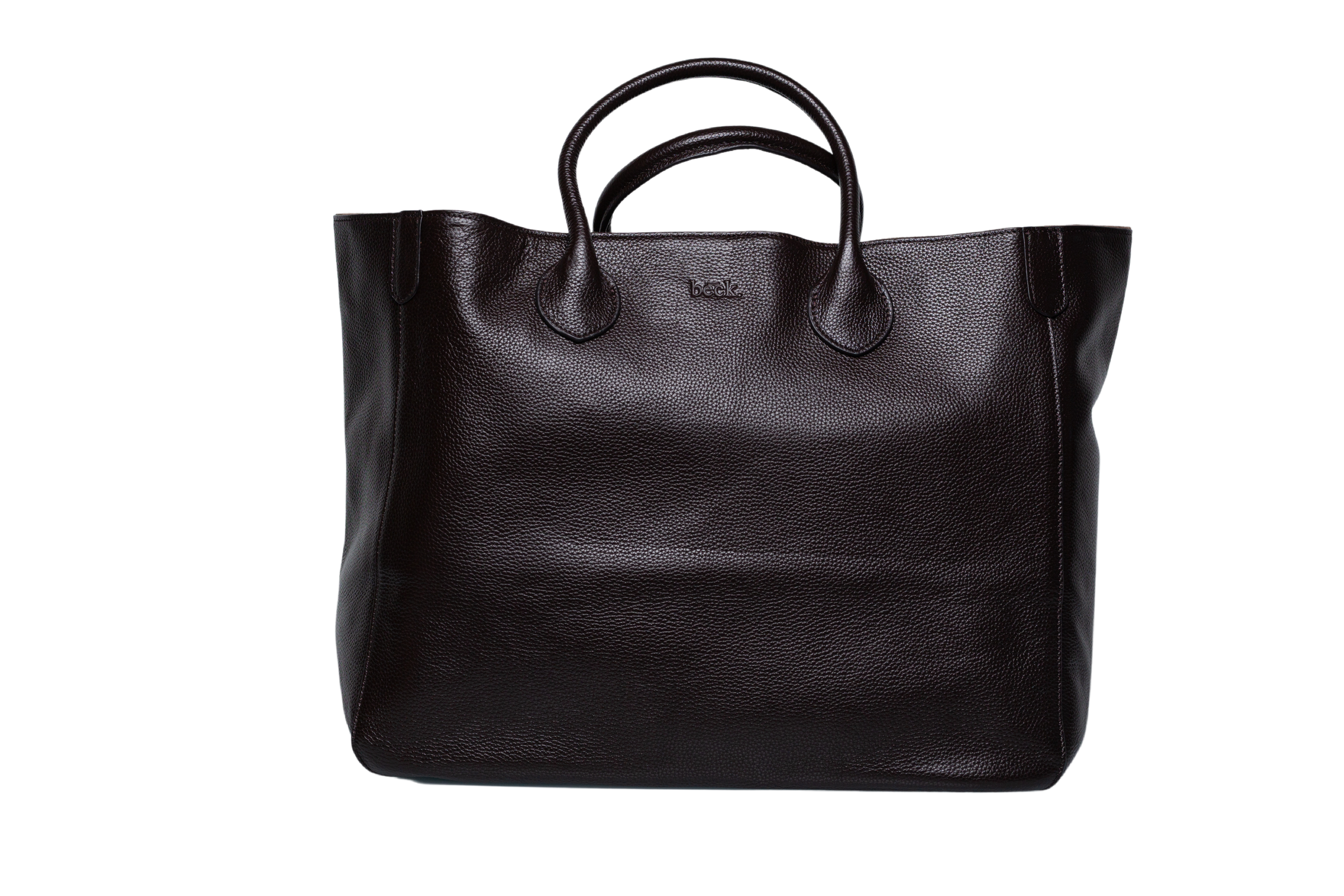 Large Classic Leather Beck Bag