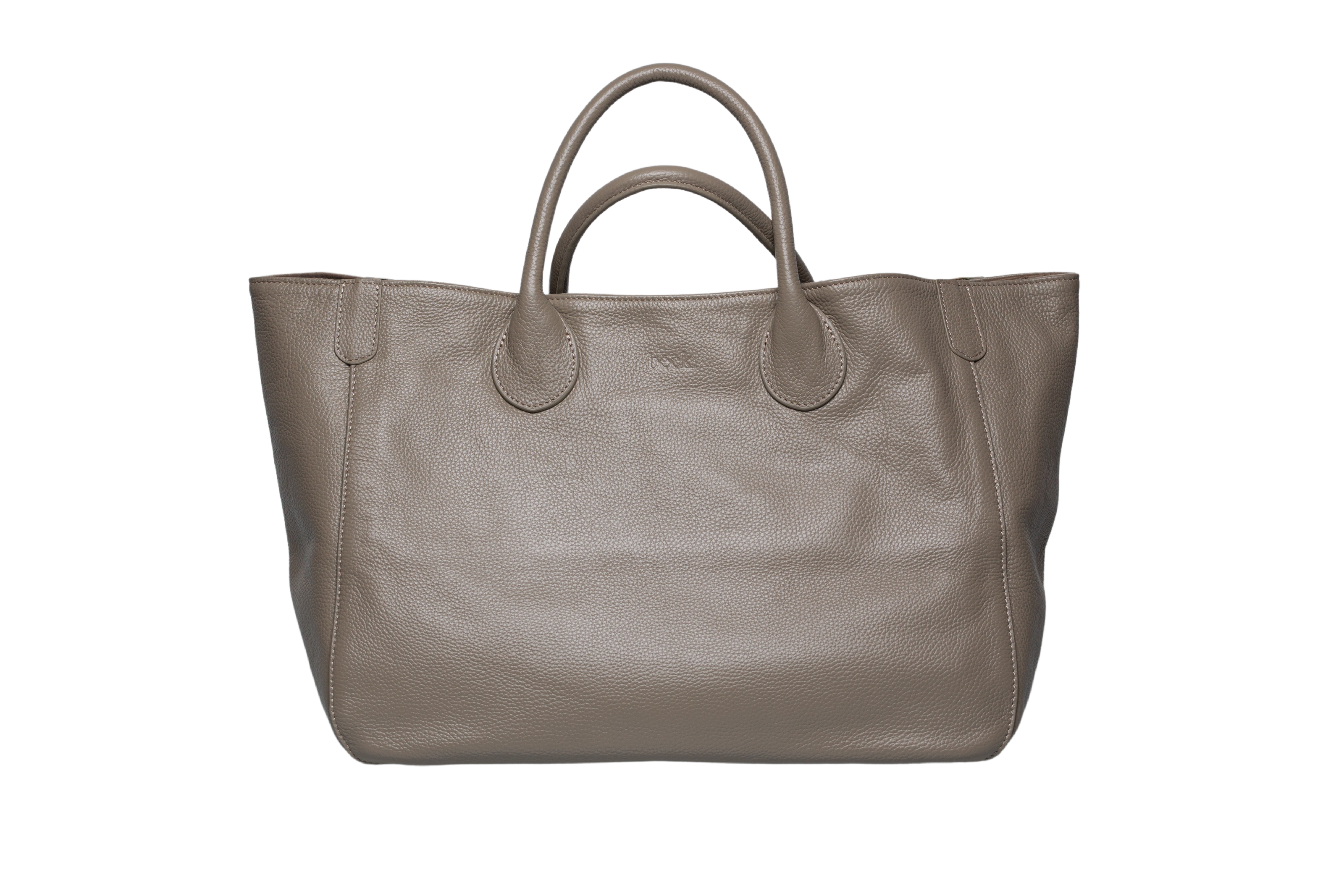 Vintage Gently Used Longchamp Pebbled Charcoal Grey and Silver 