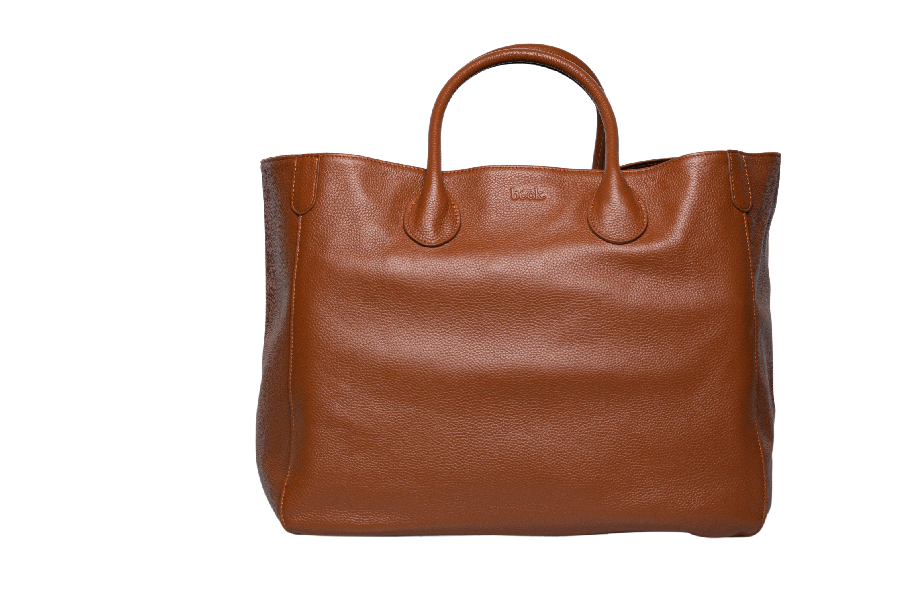 Large Classic Leather Beck Bag